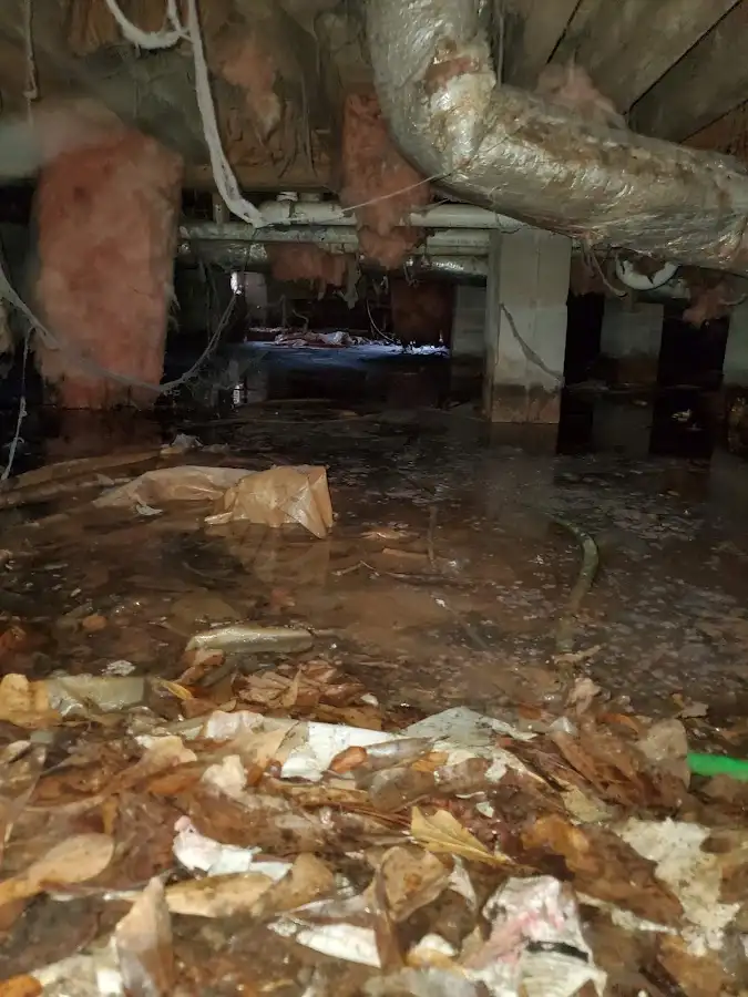 Crawl space flood assessment for Commercial Water Damage Restoration in Bothell