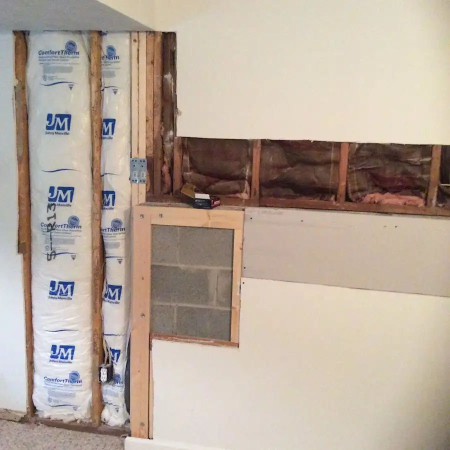 Wall insulation replacement during Contents Cleaning & Restoration in Bothell